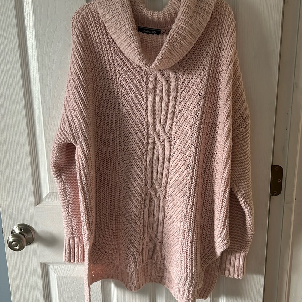 Lands’ End Oversized Chunky Knit Sweater